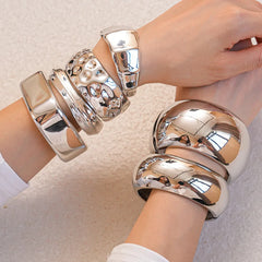Silver Goddess Bangle