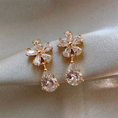 Crystal Petal Kiss Earrings