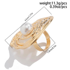 Golden Tide Statement Rings