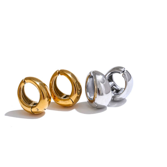 Molten Hoop Earrings