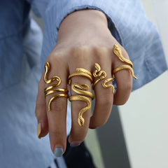 Queen Cobra Rings