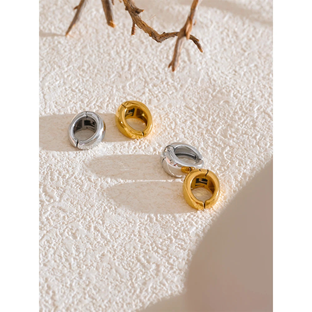 Molten Hoop Earrings