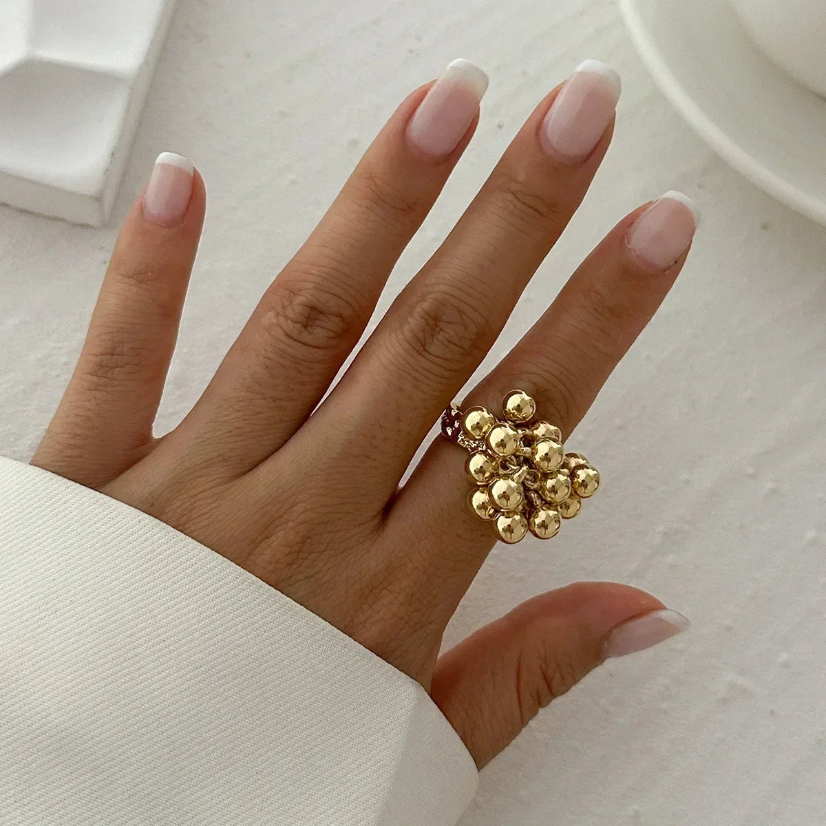 Golden Tide Statement Rings