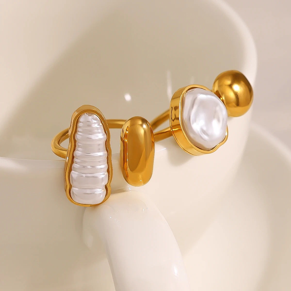 Sculpted Harmony Ring