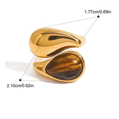 Icon Teardrop Ring
