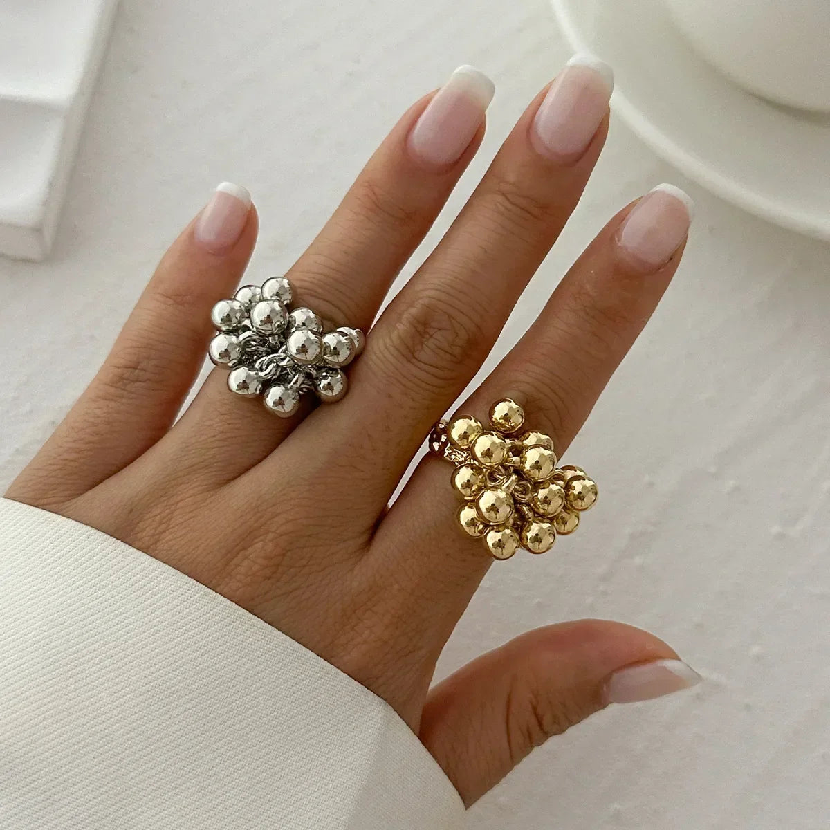 Golden Tide Statement Rings