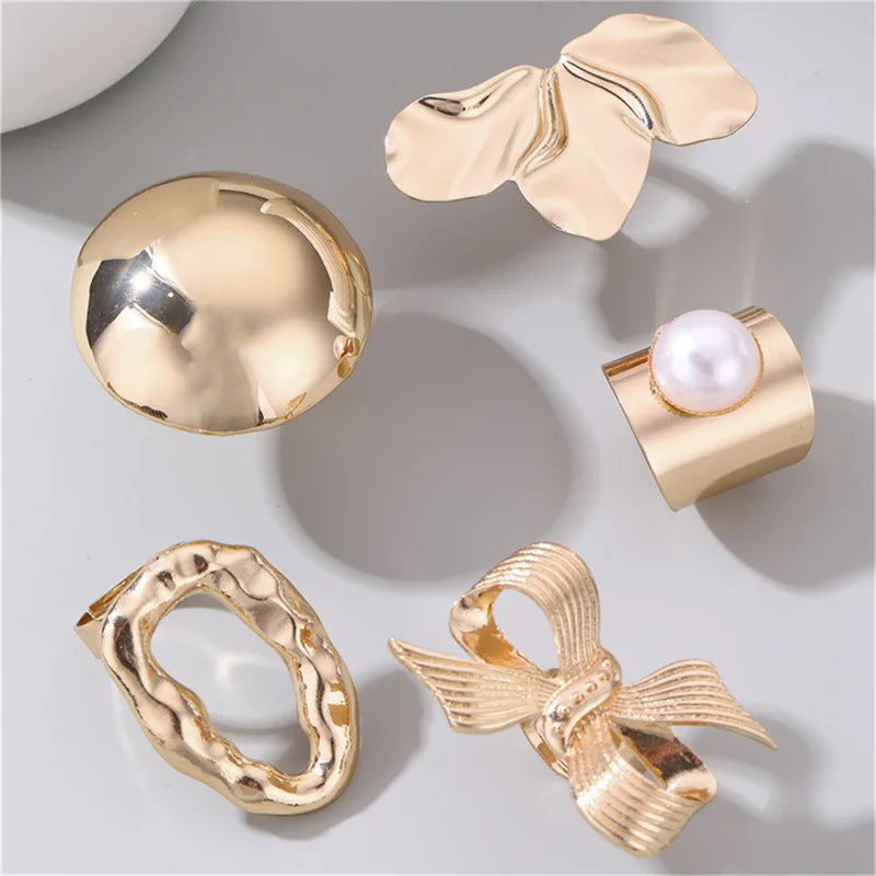Golden Bloom Rings
