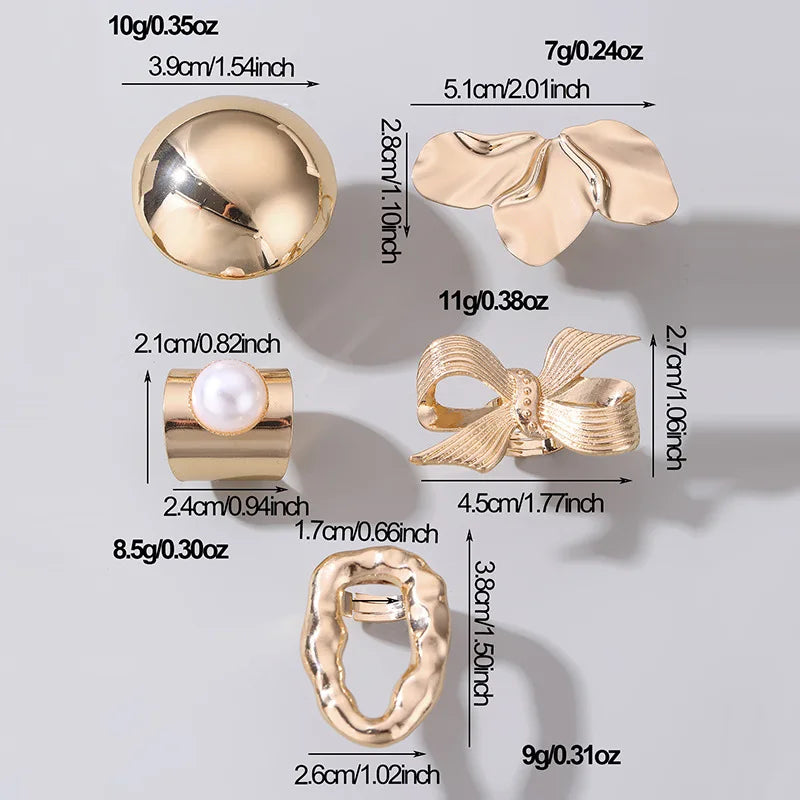 Golden Bloom Rings