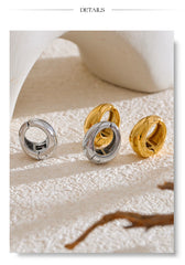 Molten Hoop Earrings