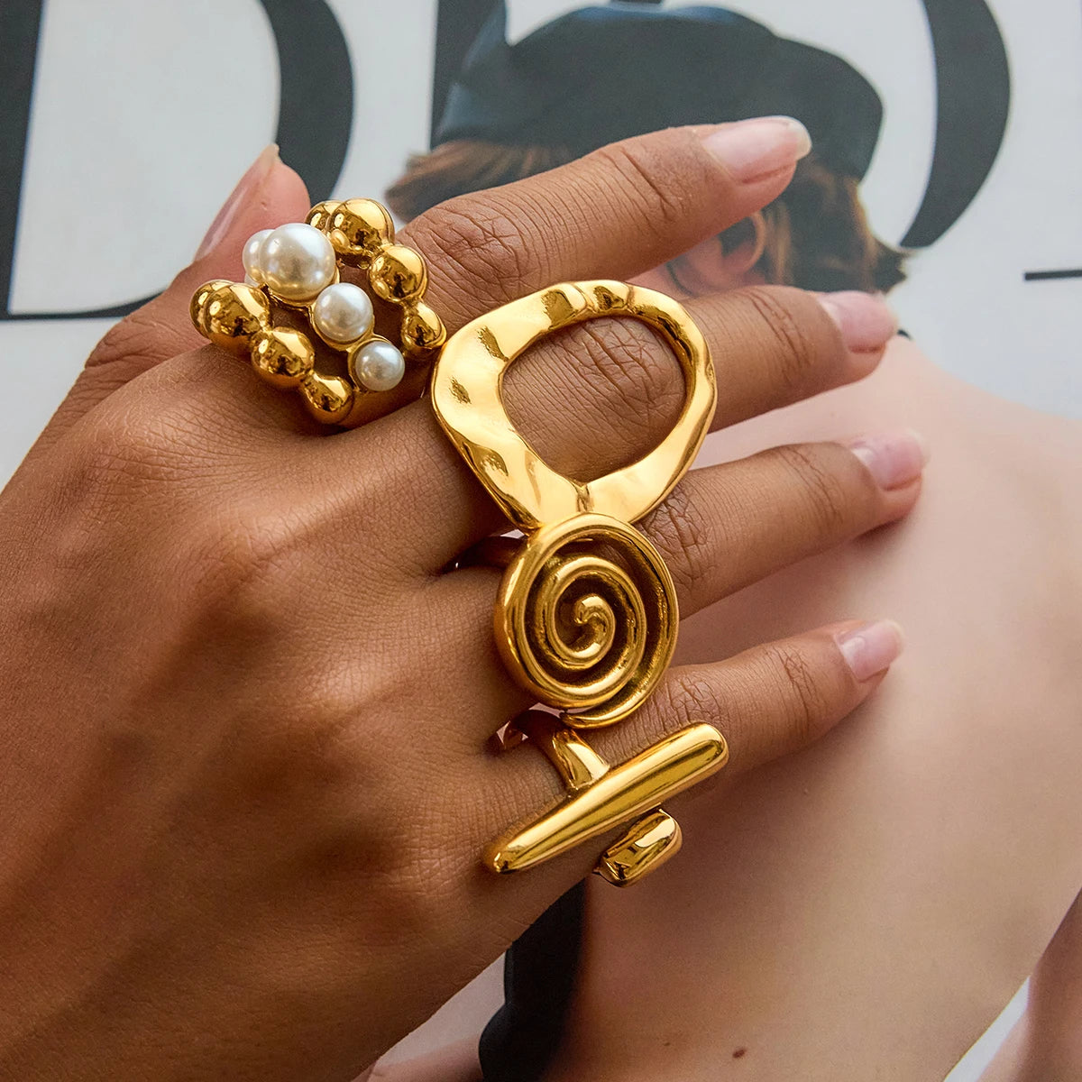 Gilded Empress Rings