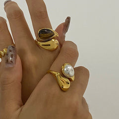 Icon Teardrop Ring