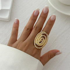Golden Tide Statement Rings