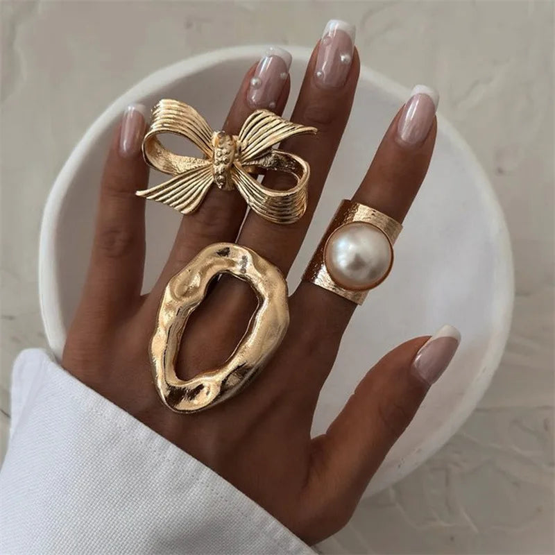 Golden Bloom Rings