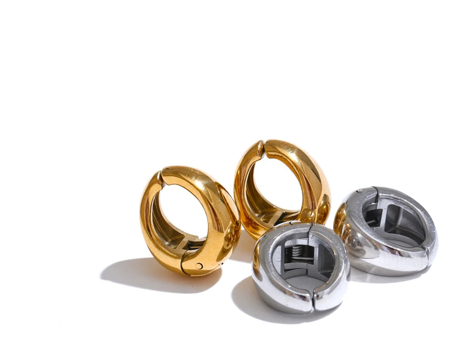 Molten Hoop Earrings