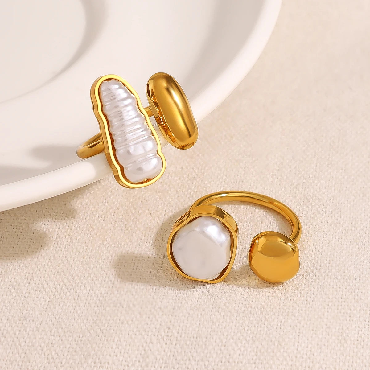 Sculpted Harmony Ring