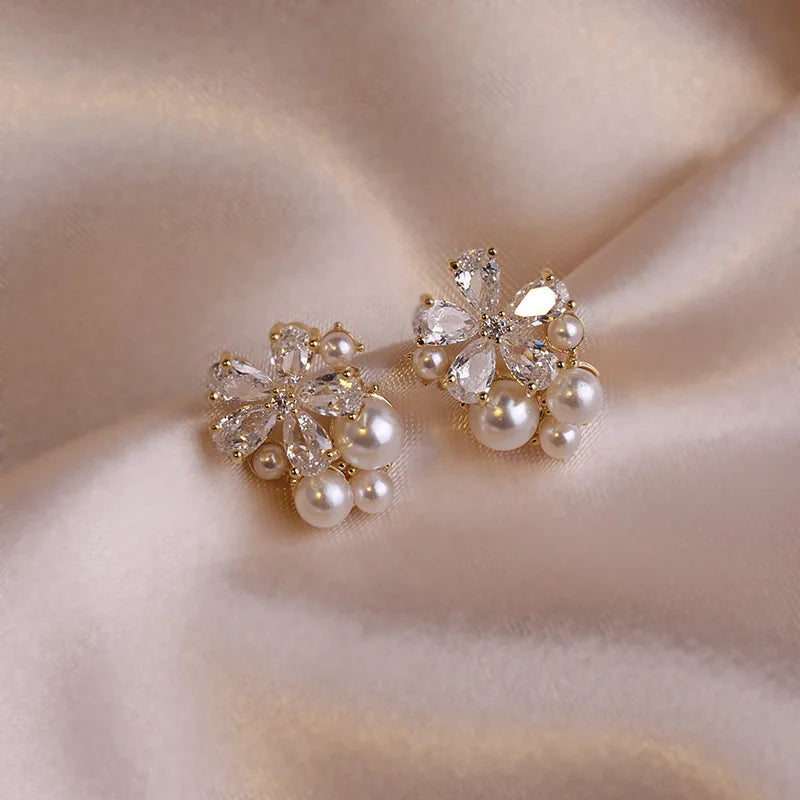 Crystal Petal Kiss Earrings