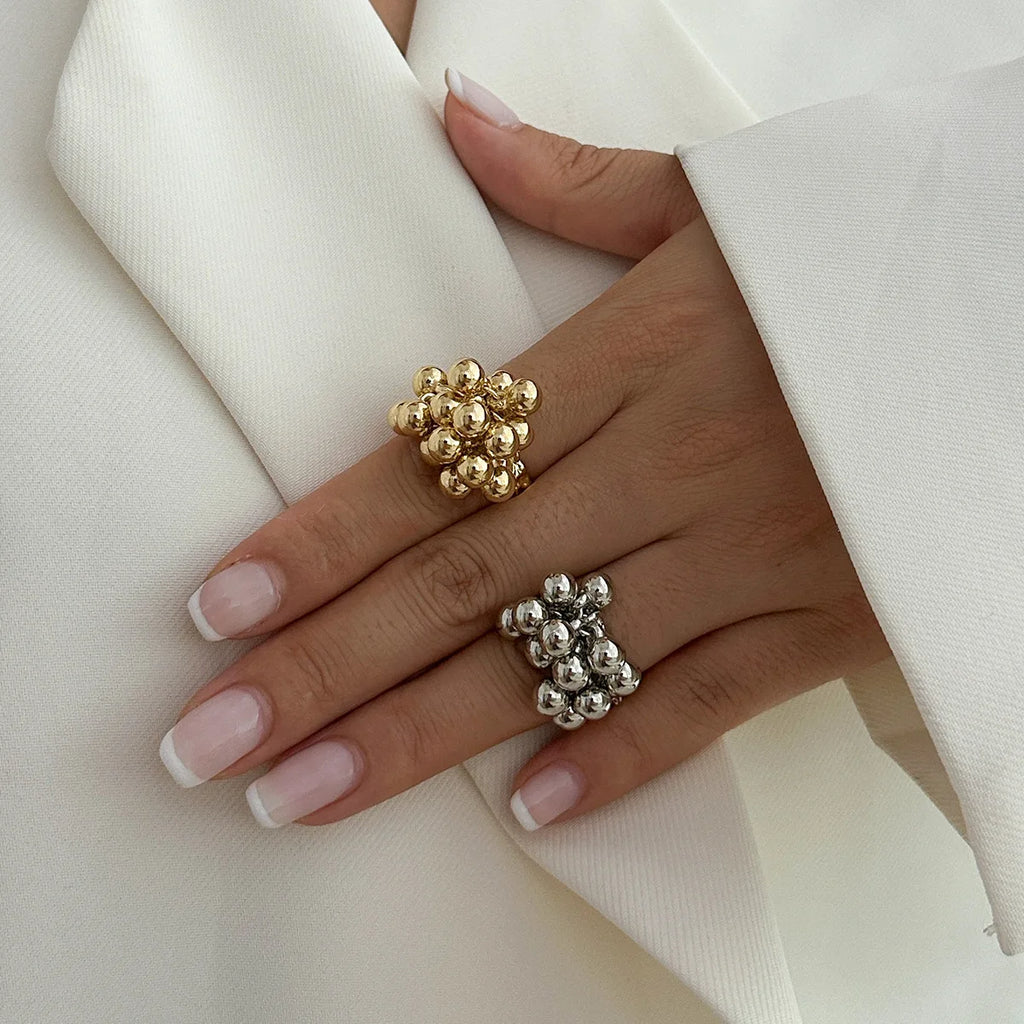 Golden Tide Statement Rings