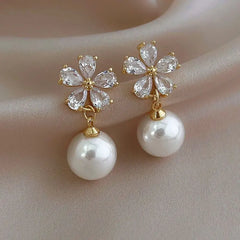 Crystal Petal Kiss Earrings