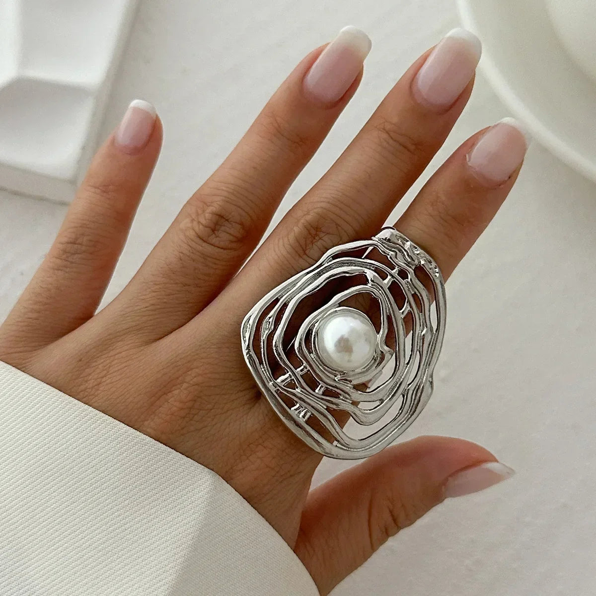 Golden Tide Statement Rings