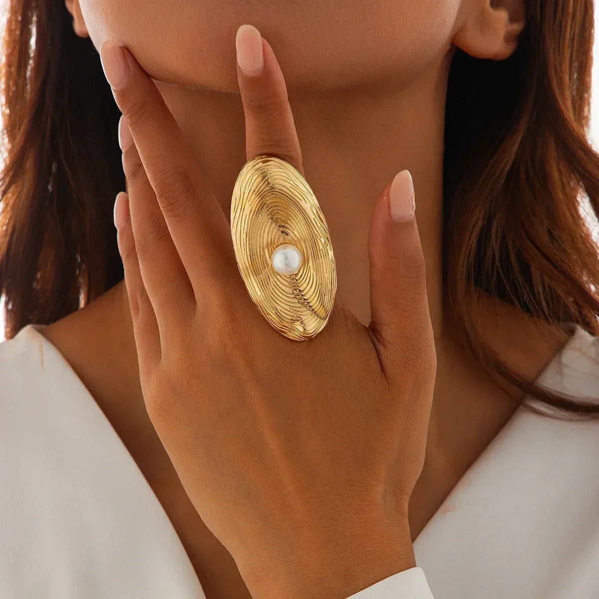 Golden Tide Statement Rings