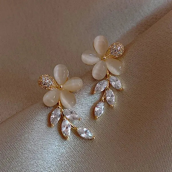 Crystal Petal Kiss Earrings