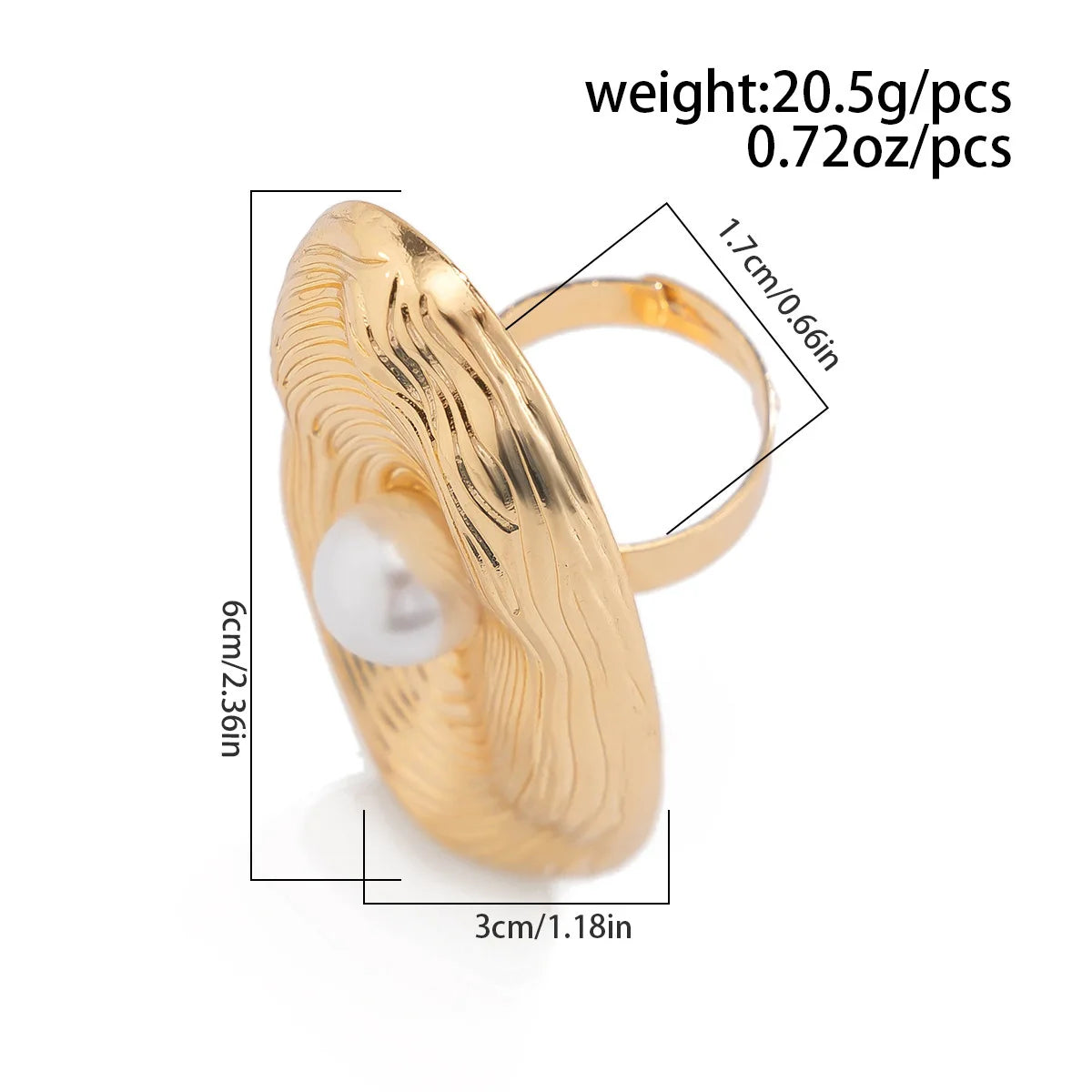 Golden Tide Statement Rings