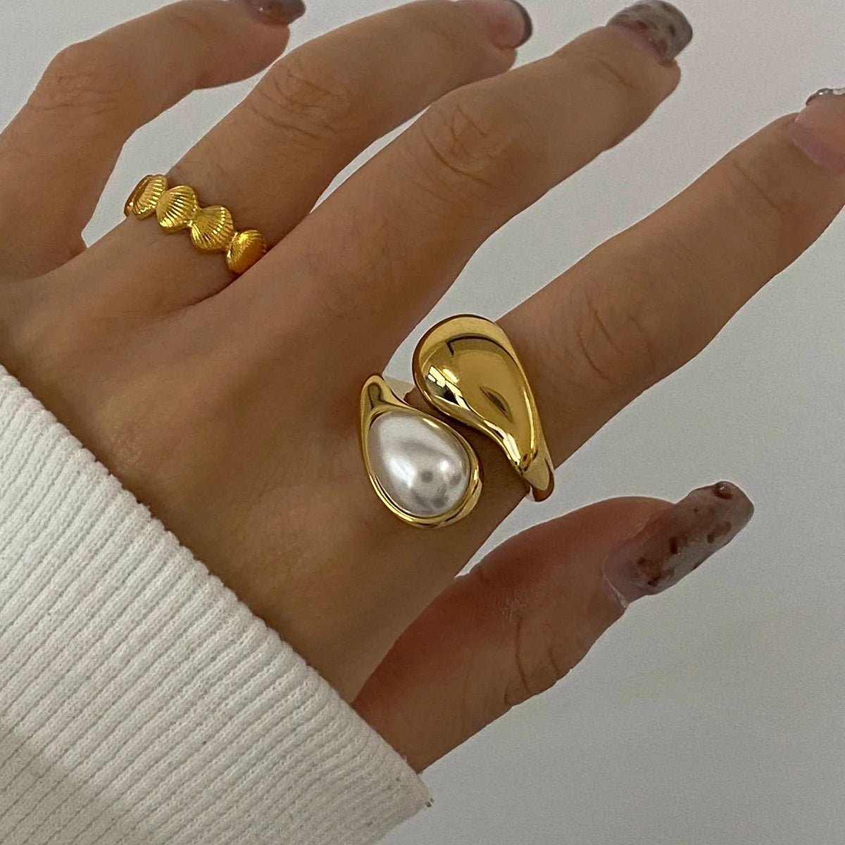 Icon Teardrop Ring