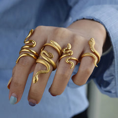 Queen Cobra Rings