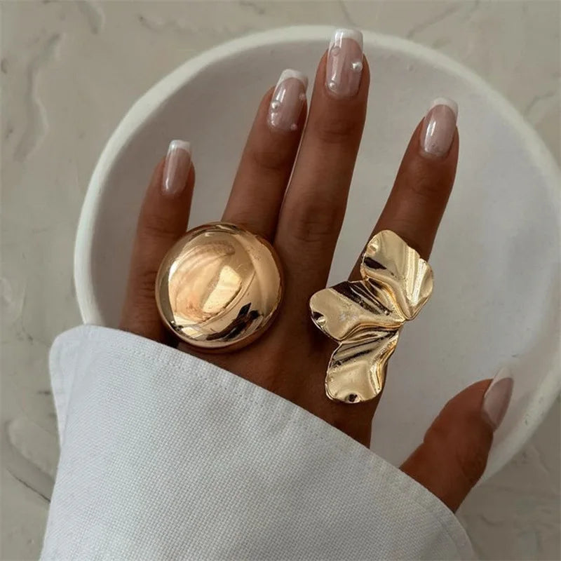 Golden Bloom Rings